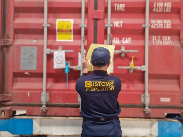 Customs Inspector inspecting the operation of Importing Heaters in Europe