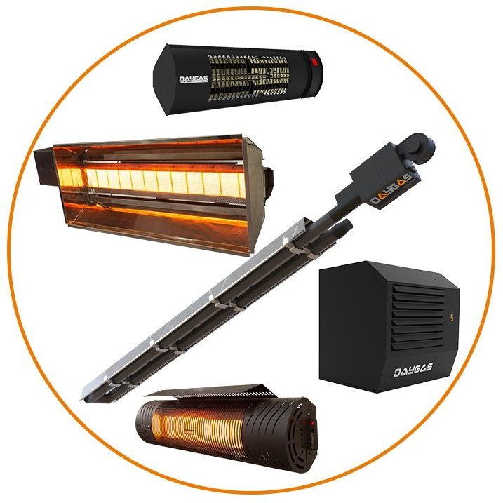 different commercial heater applications